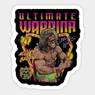 Ultimate Warrior 35Th Anniversary Sticker